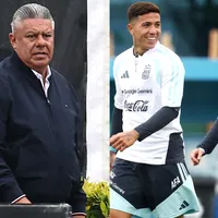 La foto de Julián Álvarez y Enzo Fernández con Chiqui Tapia que generó polémica en River