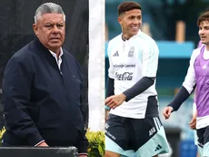 La foto de Julián Álvarez y Enzo Fernández con Chiqui Tapia que generó polémica