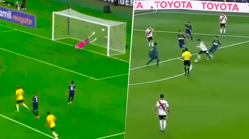 Casi ocho años después, Australia marcó un gol idéntico al de Juanfer en la final de la Libertadores 2018.