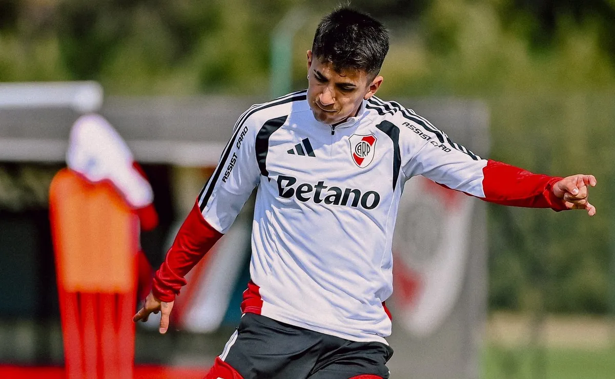 Almada lleva disputados ocho partidos con dos goles en River.