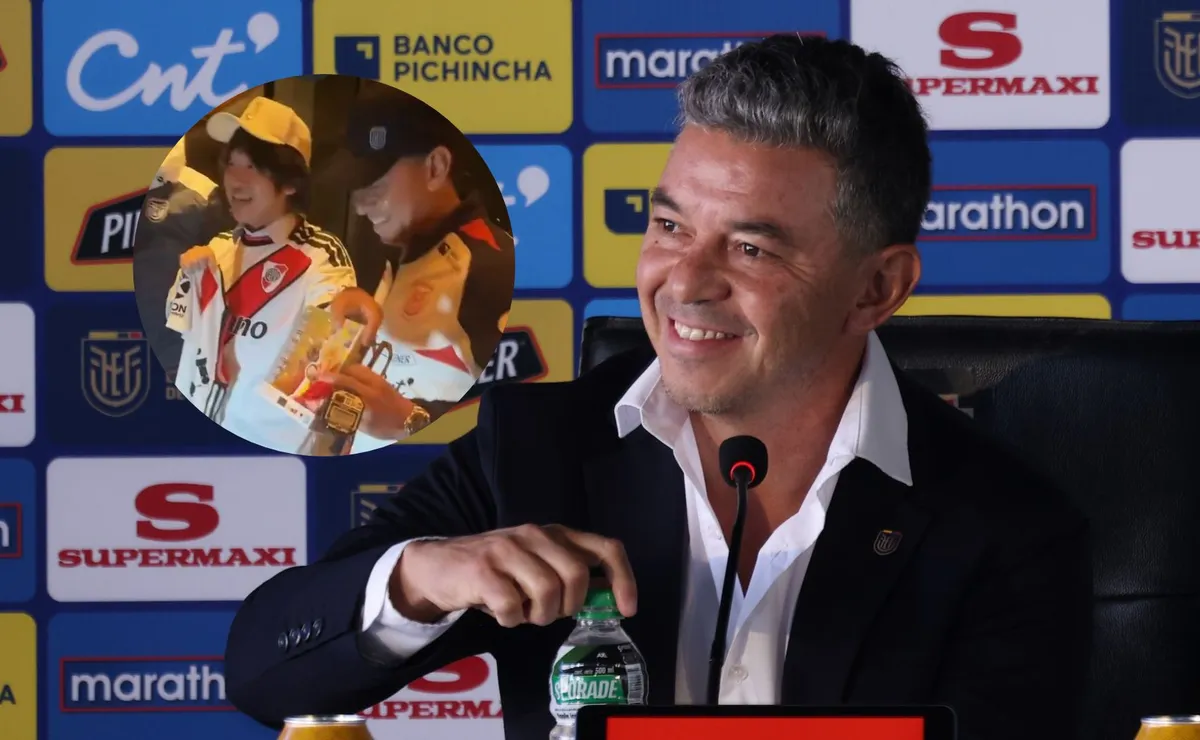 Un riverplatense de Japón le dio un regalo inédito al Muñe.