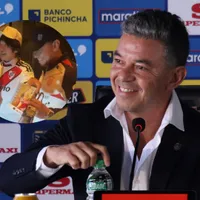 Un hincha de River japonés se volvió viral tras esperar a Gallardo y darle un regalo particular