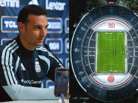 Scaloni elogió el Monumental por su capacidad ante la pregunta de dónde debería jugar la Selección Argentina
