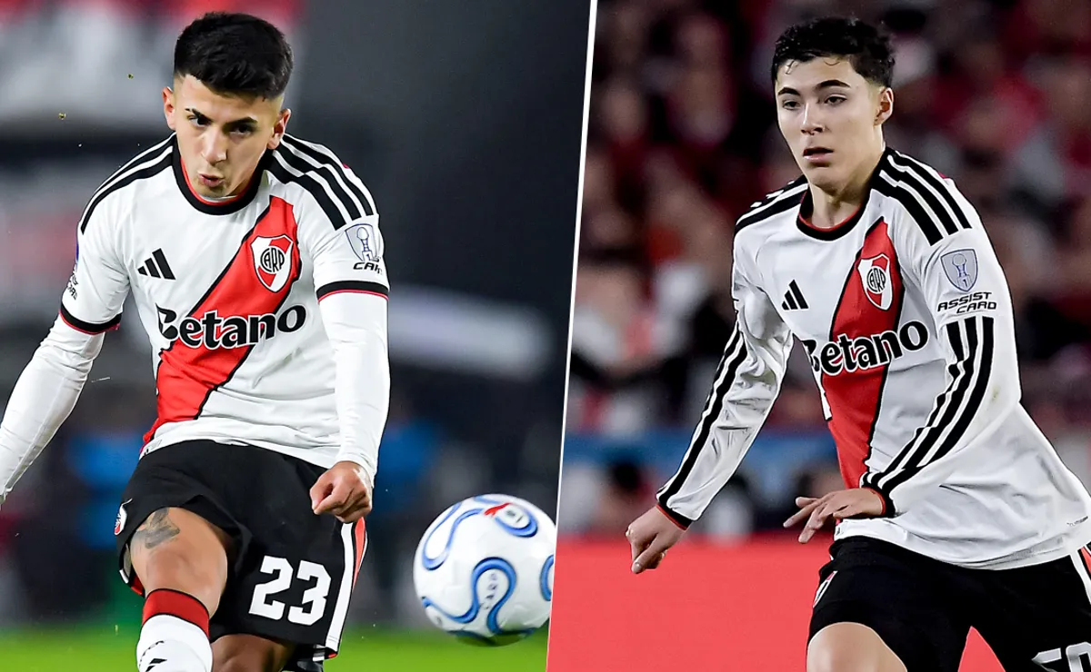 Thiago Almada y Tobías Andrada.