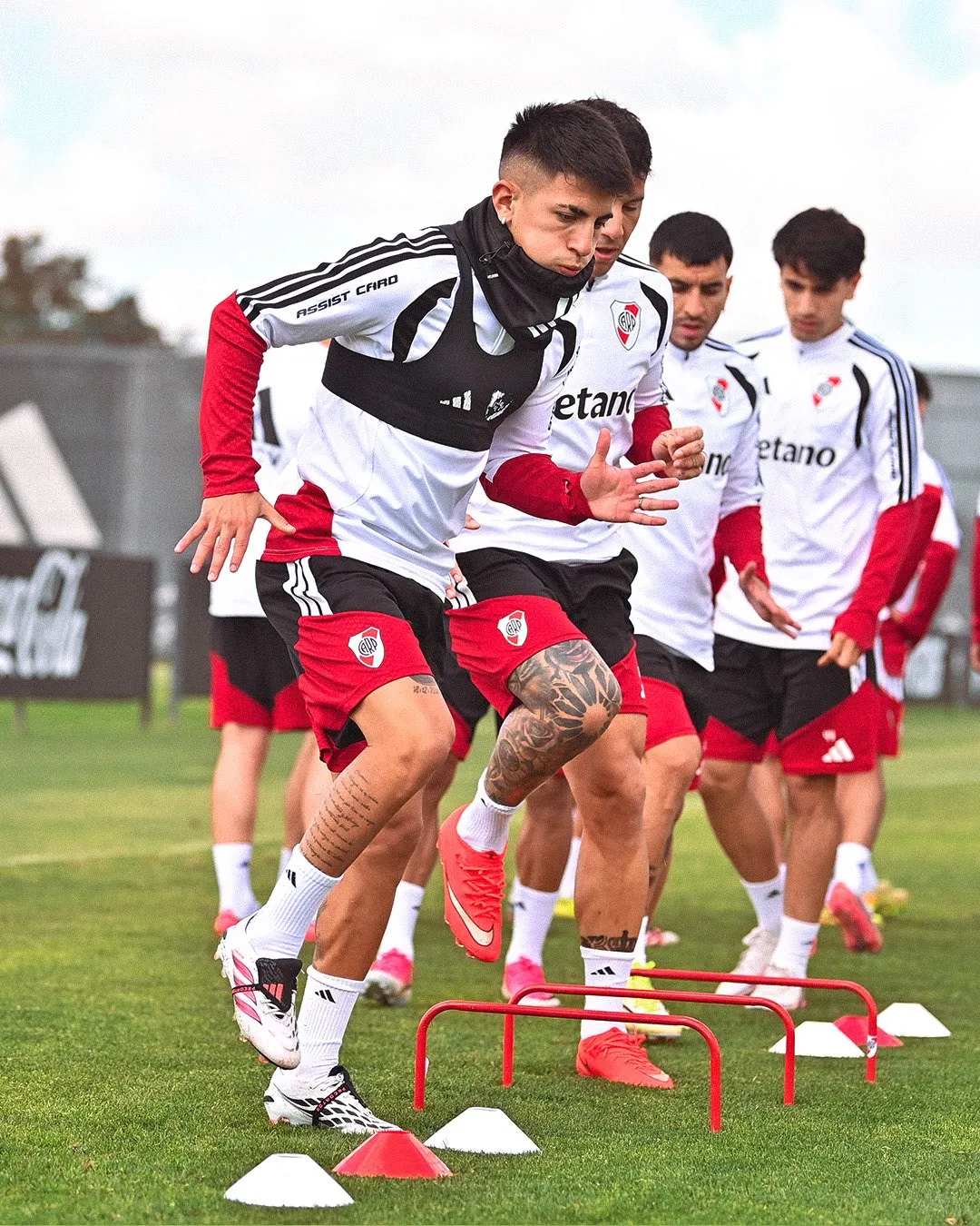 River se entrena con vistas al partido del sábado 10 de octubre contra Estudiantes de Río Cuarto. (Prensa River)