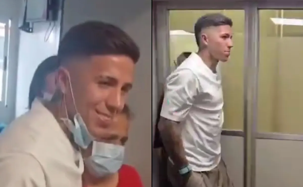 Enzo Fernández visitó el Hospital Garrahan.