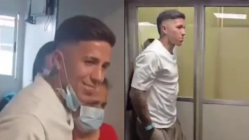 Enzo Fernández visitó el Hospital Garrahan.