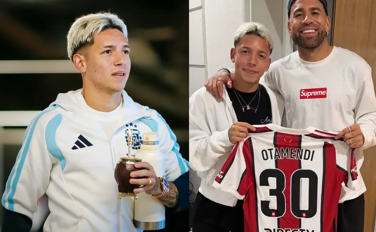 Prestianni explicó su foto con la camiseta de River.