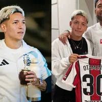 Prestianni reveló la verdad de su foto con la camiseta de River y de la chance de venir en algún momento