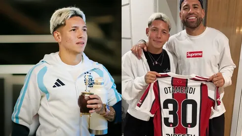Prestianni explicó su foto con la camiseta de River.