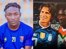Quien es el jugador de Burkina Faso pidió sacarse una foto y abrazó a Giuliano Simeone