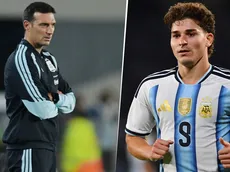 Scaloni elogió a Julián Álvarez y habló de su incómodo presente en Atlético de Madrid