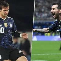 Mastantuono convirtió su primer gol en la Selección: la coincidencia que lo une a Messi