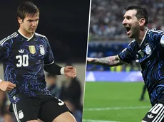 Mastantuono convirtió su primer gol en la Selección: la coincidencia que lo une a Messi