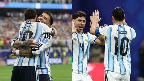 Los jugadores de River que despidieron a Messi de la Selección.