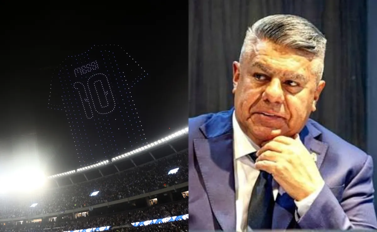 Insultos y cantos contra Tapia en la despedida de Messi.
