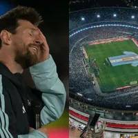 Messi se quebró al hablar del Monumental y eligió el mejor momento de su carrera: “Fue acá, no me lo olvido más”