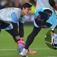 La noche de Santiago Beltrán con la Selección Argentina: de los tiros libres con Messi al abrazo final en el Monumental