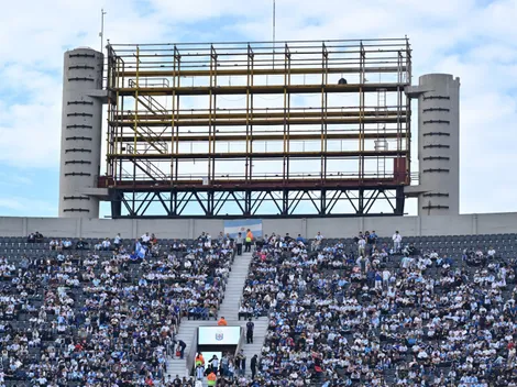 Continúa el desarme de la pantalla del Monumental: así se vio en la despedida de Messi
