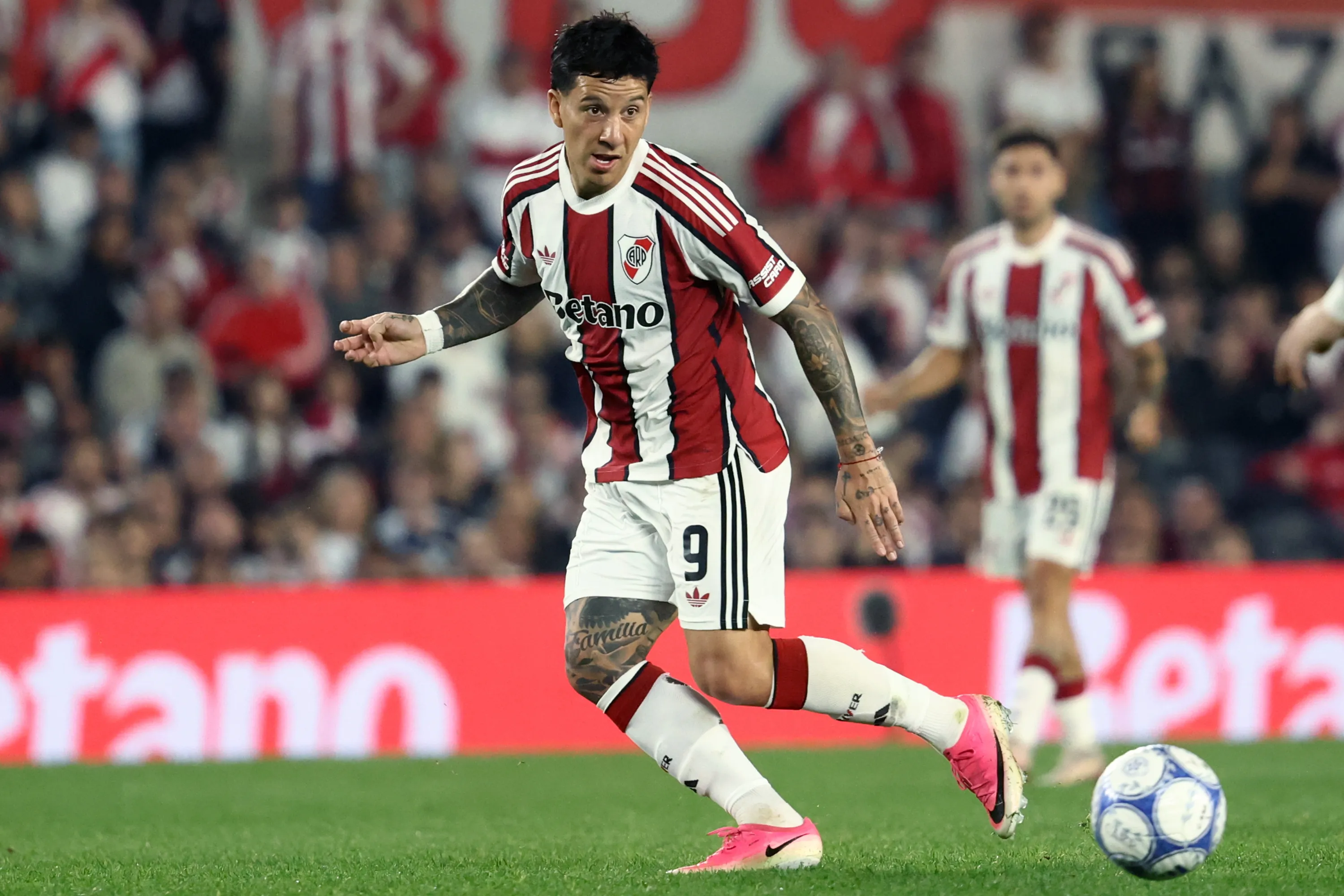 Driussi lleva cuatro partidos sin convertir: su último gol fue ante Banfield.