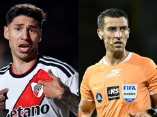 Montiel le apuntó a Zunino por el gol polémico anulado a River: "El árbitro buscó mucho la mano"