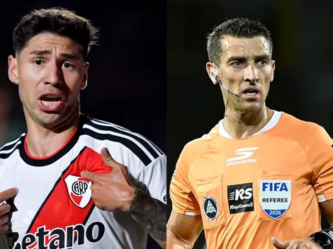 Montiel le apuntó a Zunino por el gol polémico anulado a River: "El árbitro buscó mucho la mano"