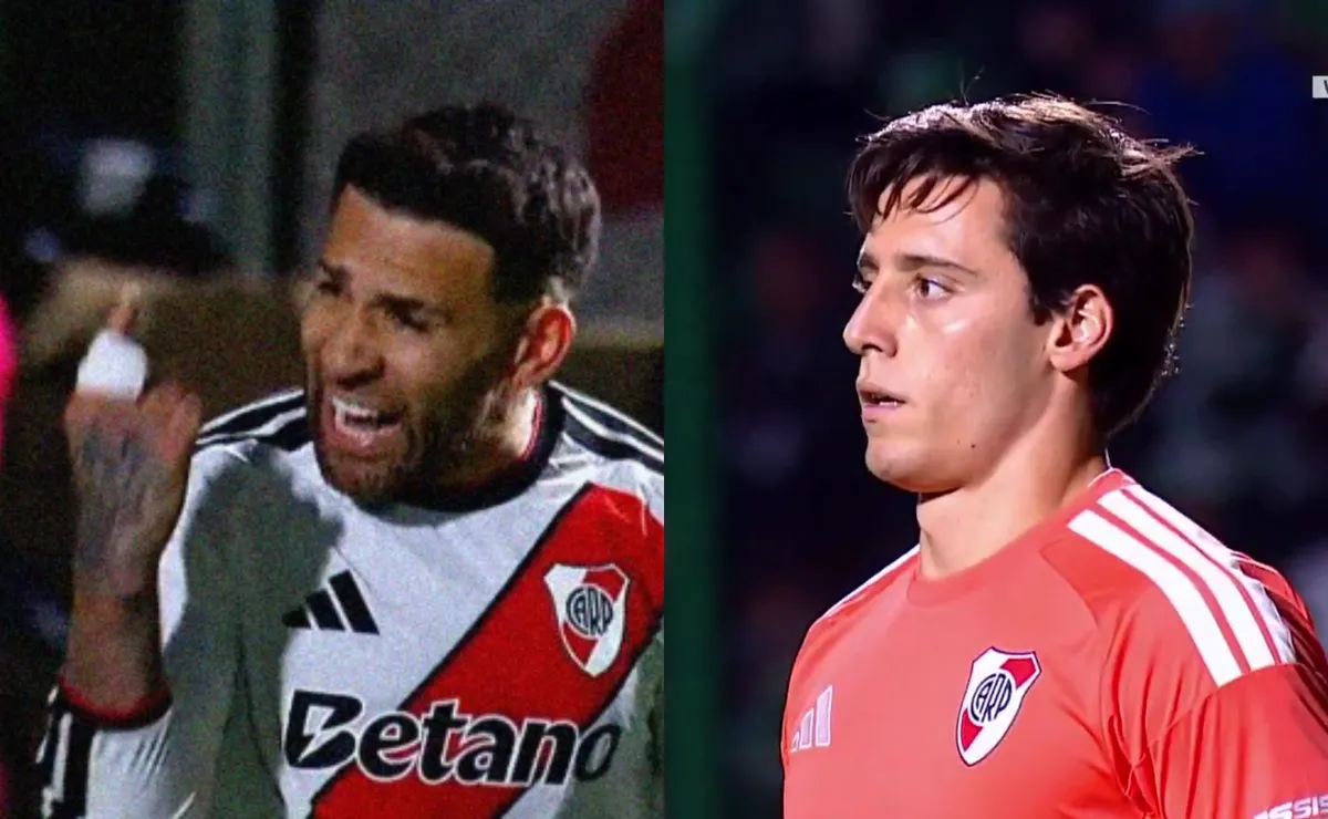 El reproche de Otamendi a Beltrán.
