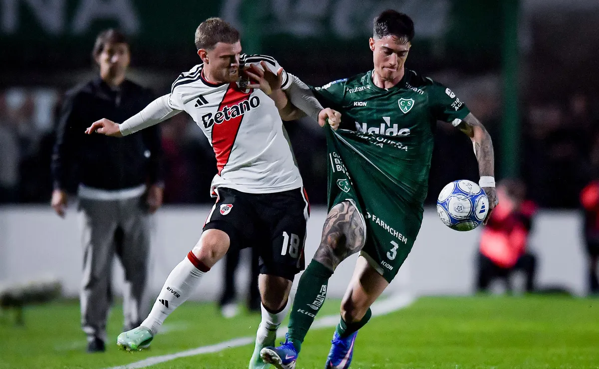 El tiempo neto de River vs. Sarmiento.