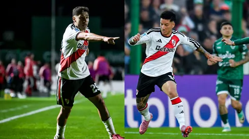 Así se movieron Montiel y Driussi ante Sarmiento.