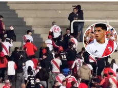 Un hincha más: Enzo Pérez está en la popular de River en el Kempes