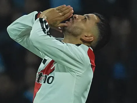 Correa respaldó a Ponzio y se emocionó al dedicarle el gol a su mamá