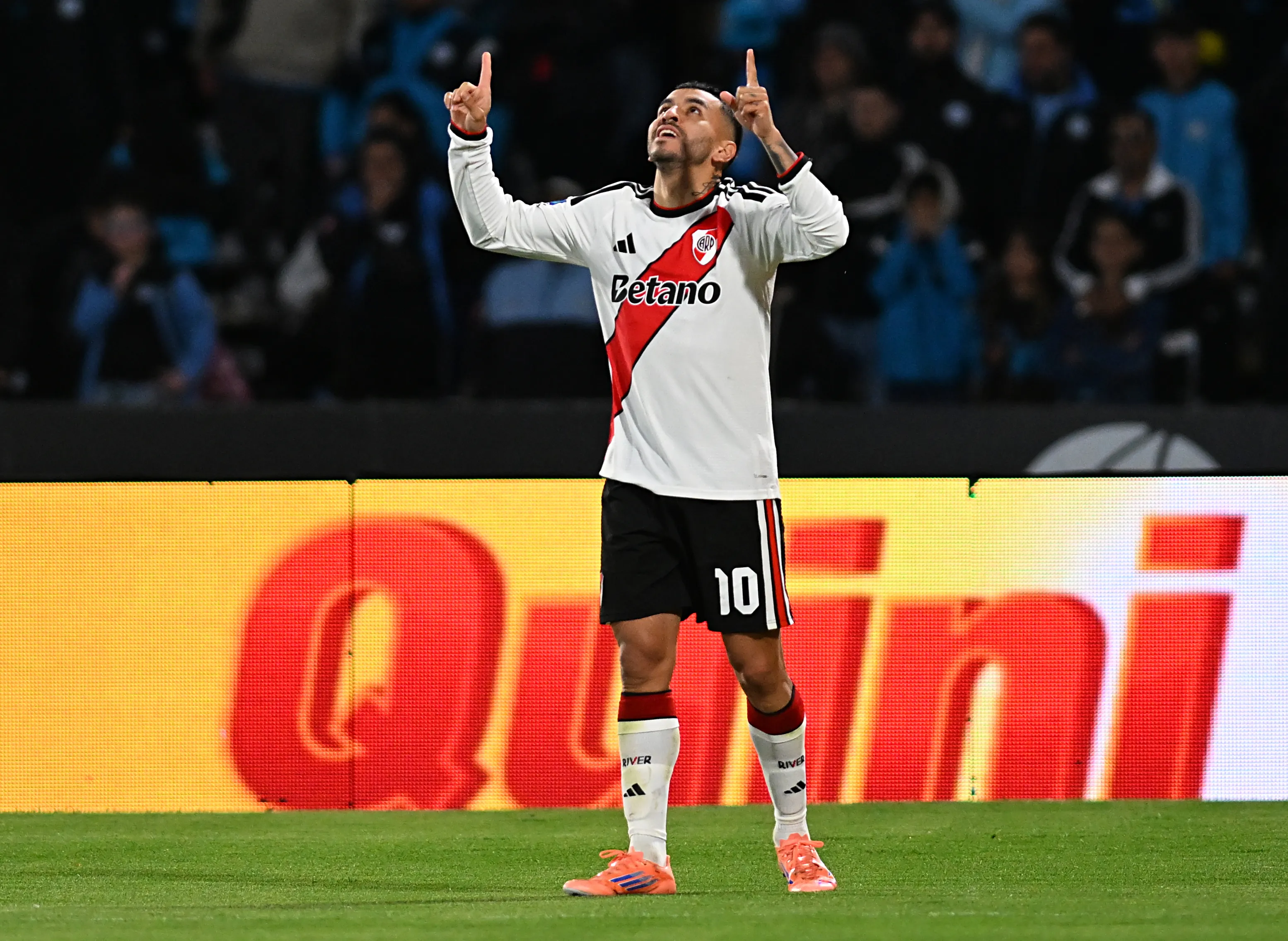 Correa marcó su cuatro gol desde que llegó a River en el último mercado de pases. (Getty Images)