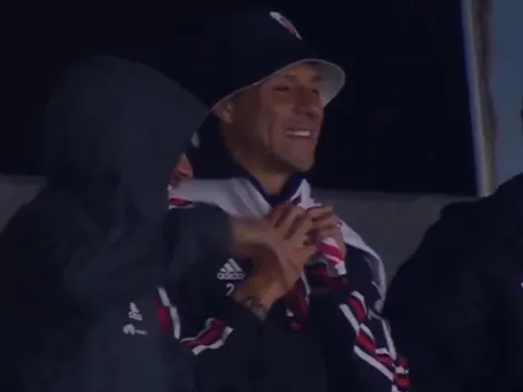 Video: la reacción de Enzo Pérez en la tribuna a los tres goles de River