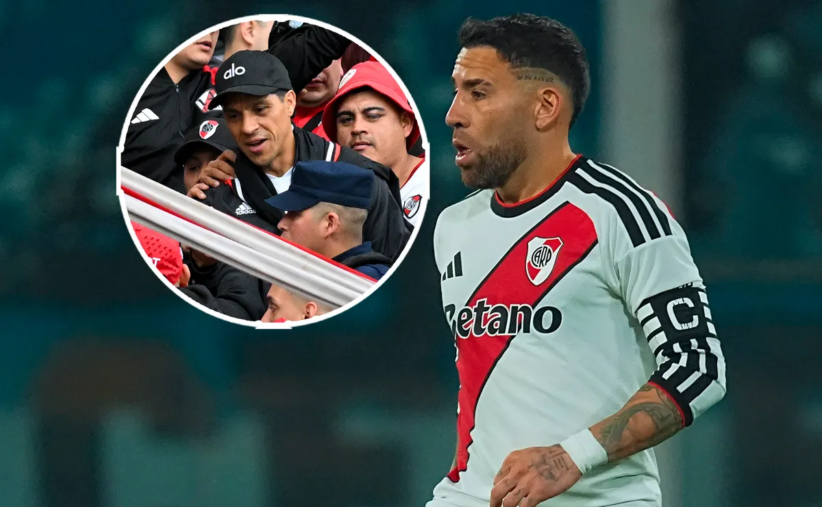 Otamendi le tiró flores a Enzo.