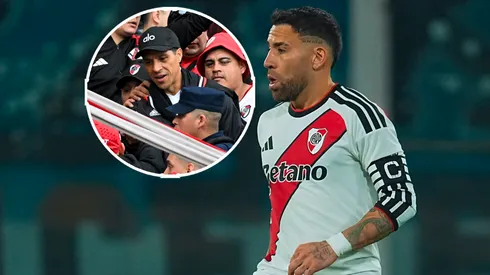 Otamendi le tiró flores a Enzo.