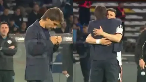 La reacción de Ponzio a los goles de River ante Belgrano.