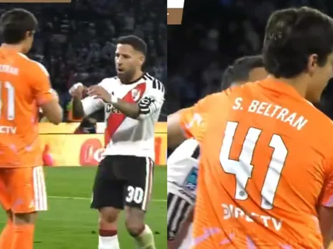 Del reproche al abrazo: el gesto de Otamendi con Santiago Beltrán que no se vio