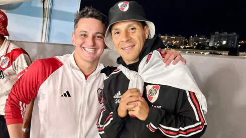 Nahuel Sales, el hincha de River que se cruzó con Enzo Pérez y le regaló su piluso.