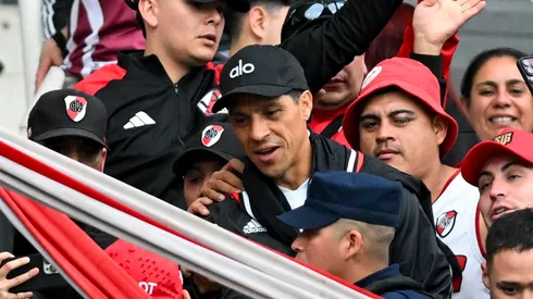 Enzo fue un hincha más en Córdoba.
