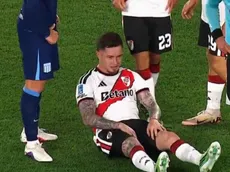 A una semana del Superclásico, Moreno salió con una molestia y encendió las alarmas