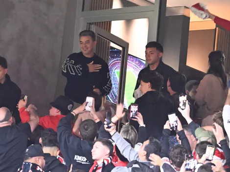 Gallardo dijo presente en el Monumental para ver a River ante Racing y fue ovacionado