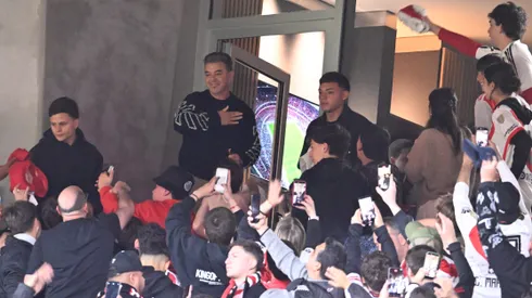 Gallardo, presente en el Monumental ante Racing.