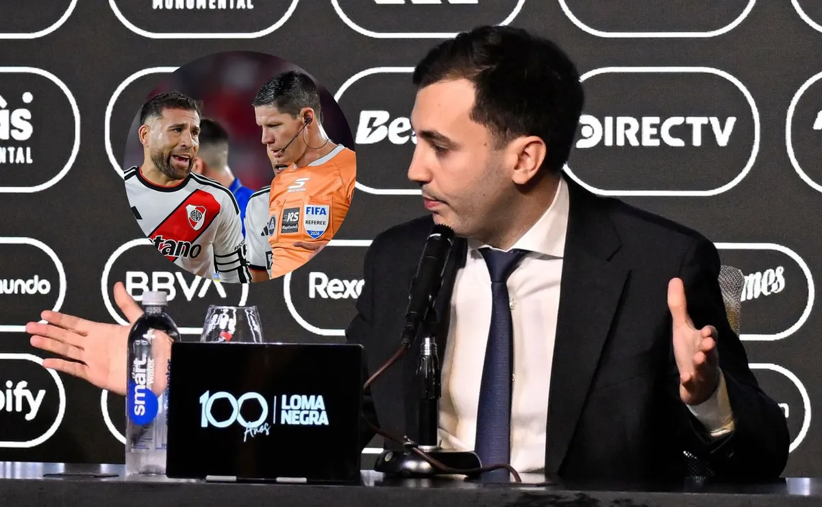 En River se mostraron disconformes por la elección del árbitro.