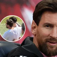 El gran gesto de Messi con los chicos de River en el partido contra Flamengo por la Messi Cup