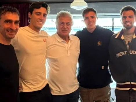 El Pato Fillol almorzó junto al plantel de River: su foto con los arqueros en la previa del Superclásico